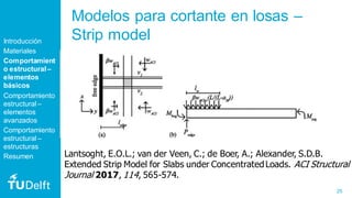 25
Modelos para cortante en losas –
Strip model
Lantsoght, E.O.L.; van der Veen, C.; de Boer, A.; Alexander, S.D.B.
Extend...