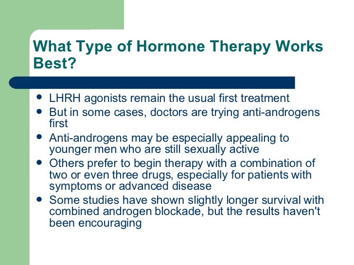 Hormonal Therapy In Prostate Cancer
