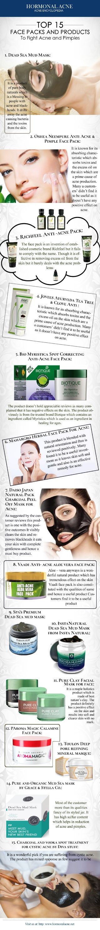 Top 15 Face Packs And Products To Fight Acne and Pimples