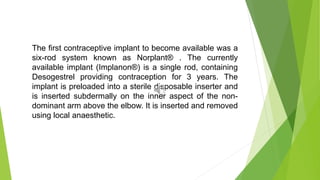 Hormonal contraception