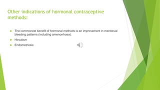 Hormonal contraception