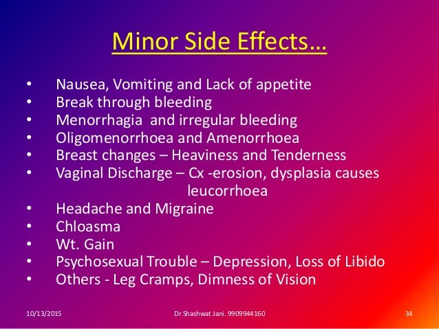 Ovral Dose Menorrhagia