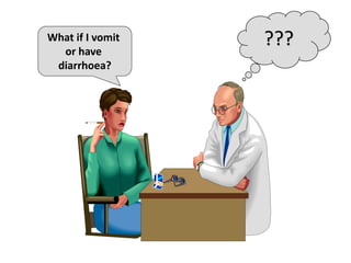 ???What if I vomit
or have
diarrhoea?
 