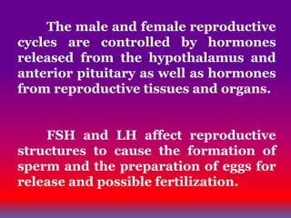 Hormonal control of reproduction in a mammal | PPTX
