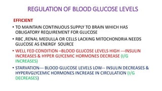 Hormonal reglation of blood glucose levels | PDF