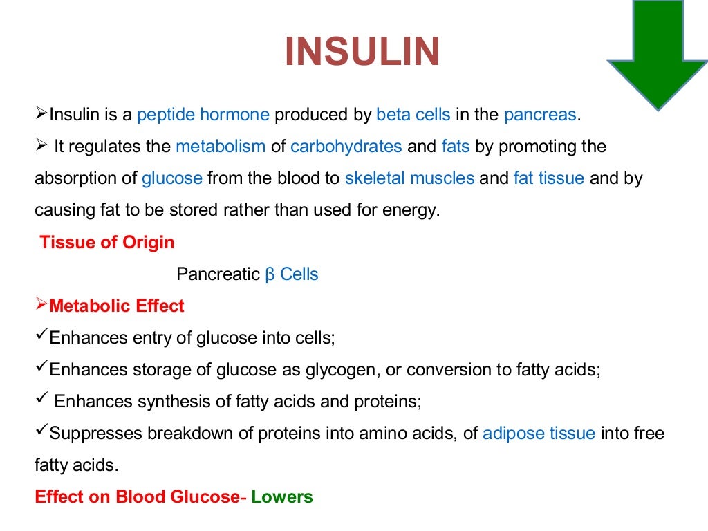 Hormonal regulation of Blood glucose (diabetes mellitus)