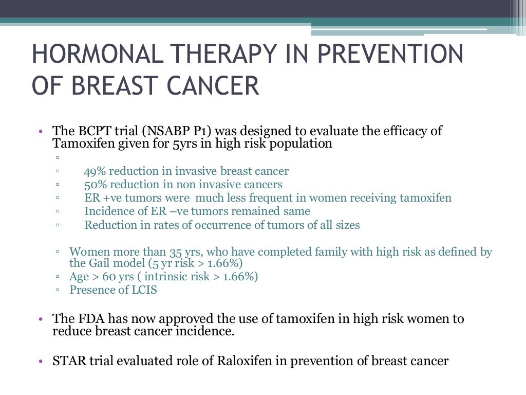 Hormonal therapy in breast cancer