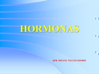 HORMONAS

    QFB. MIGUEL TELLEZ OSORIO
 