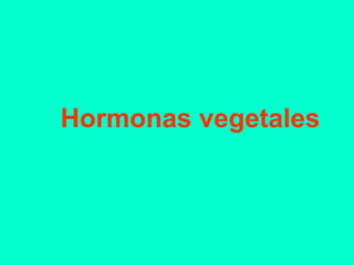 Hormonas vegetales
 