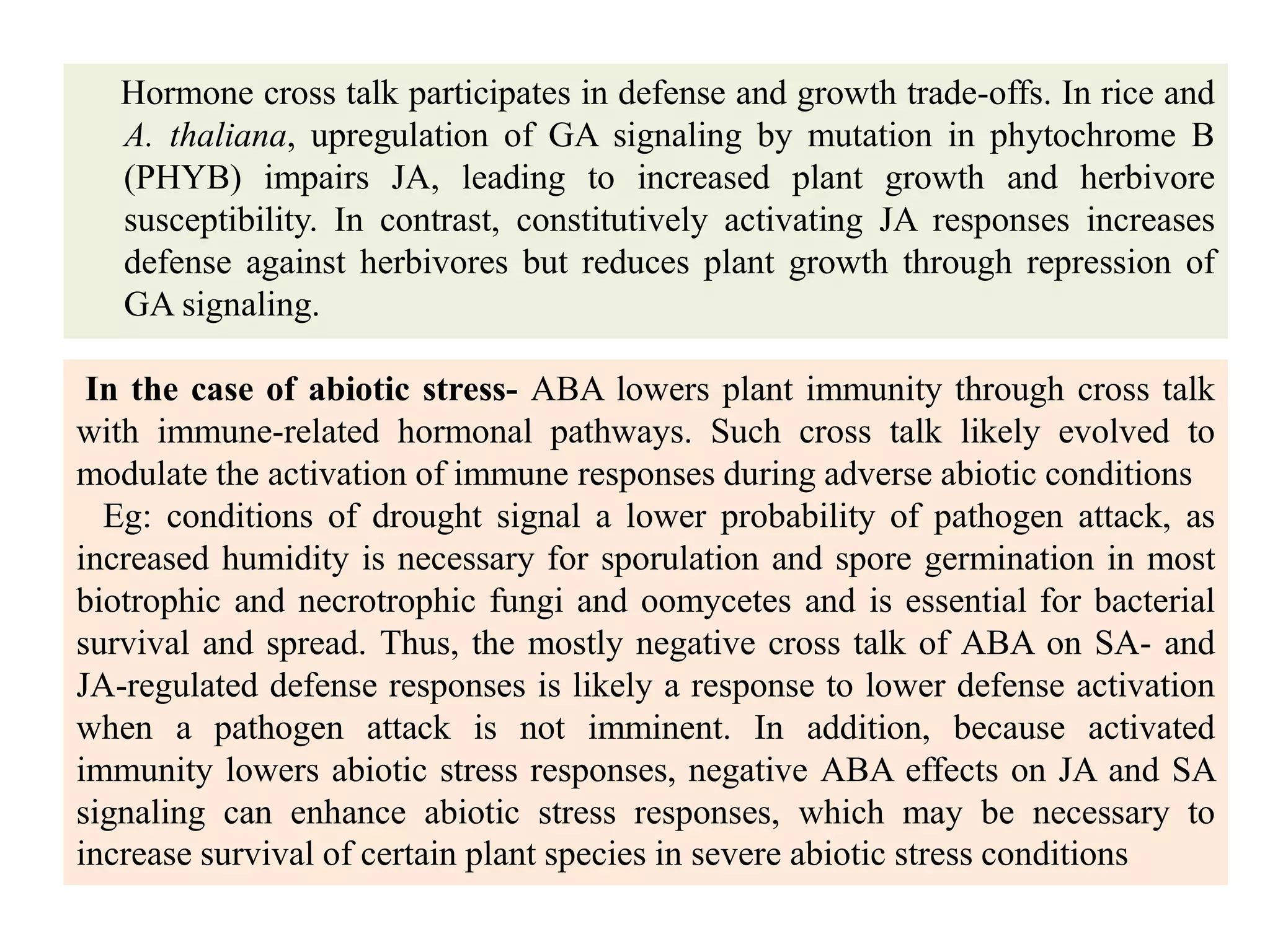 Hormone crosstalk in plant disease and defense | PPTX