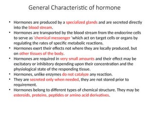 Comprehensive Overview of Hormones: Classification, Mechanism, and ...