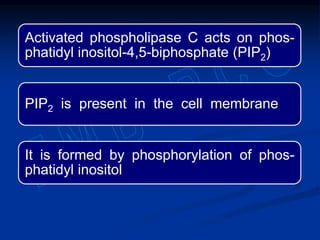 Pip2 Inositol Hormones - general features | PPTX