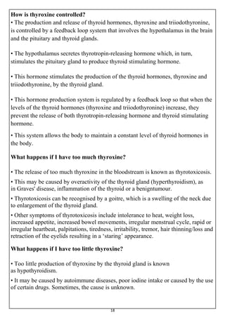 Hormones ( Thyroid Hormone ) | PDF
