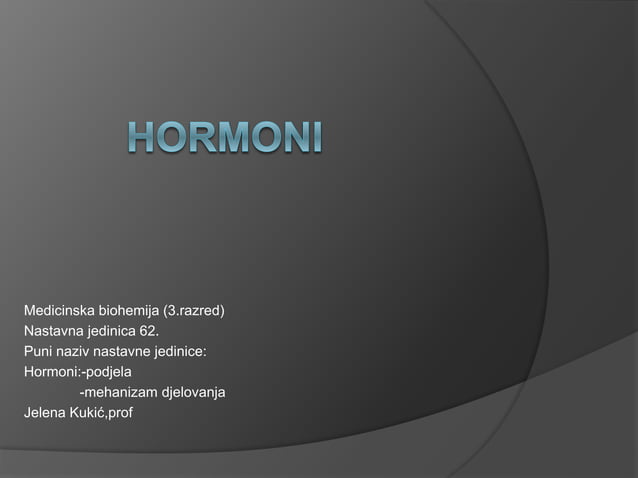 Hormoni | PPT