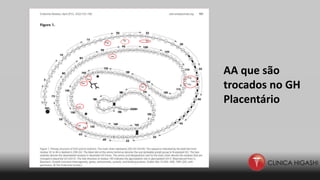 AA que são
trocados no GH
Placentário
 