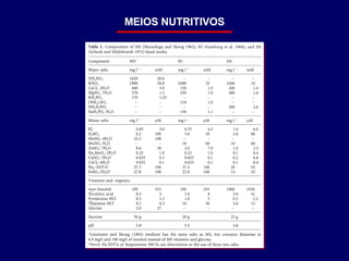 MEIOS NUTRITIVOS 