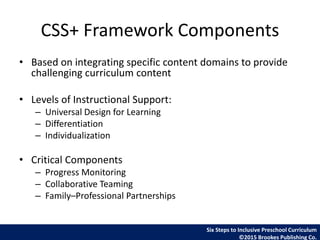 A Focus on the Six Steps to Inclusive Preschool Curriculum | PPTX