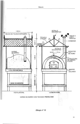 VISTA LATERAL
DETALLE
DECORATIVO
1VISTA FRONTAL
HORNODEBARROCONTECHADOPROTECTOR
Dibujo no13
 