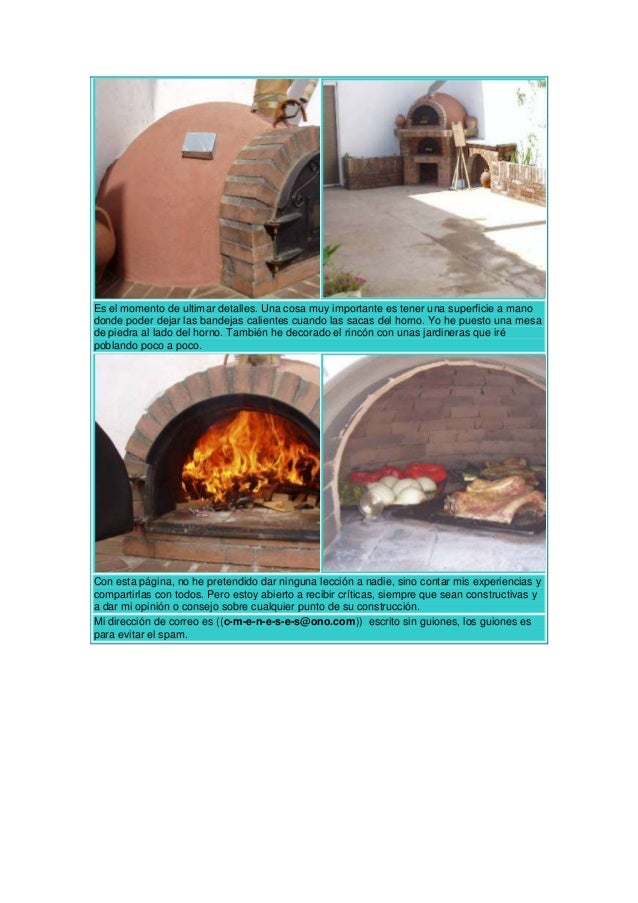 Hornos de barro a leña y a gas artesanales Tatacuá. Horno Pizzero-Panadero  II