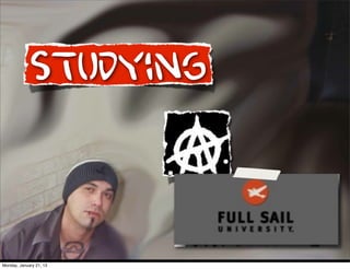 Studying


Monday, January 21, 13
 