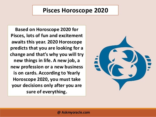 Pisces Horoscope 2020