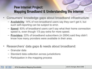 Pew Internet Project: Mapping Broadband & Understanding the Internet ,[object Object],[object Object],[object Object],[object Object],[object Object],[object Object],[object Object],[object Object]