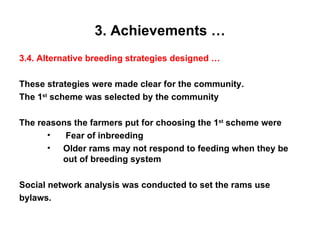 Designing community based breeding strategies for indigenous sheep breeds of smallholders in Ethiopia: The case of Horro sheep 
