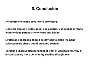 Designing community based breeding strategies for indigenous sheep breeds of smallholders in Ethiopia: The case of Horro sheep 