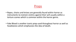 Horror conventions | PPT