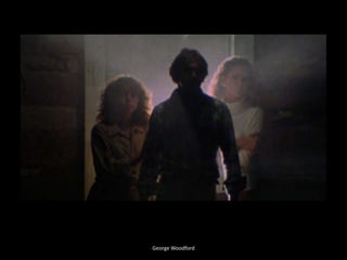 Technical CodesGeorge WoodfordCamerawork is very expressive and not natural. High and Low angles can connote fear and nightmares.