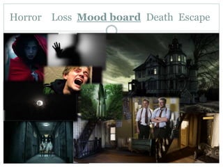 Horror Loss Mood board Death Escape
 