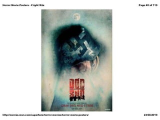 Horror poster analysis from websites