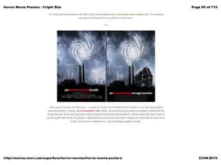 Horror poster analysis from websites