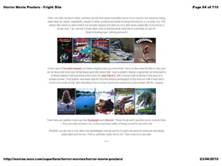 Horror poster analysis from websites