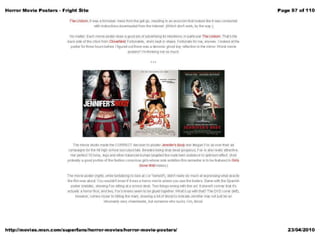 Horror poster analysis from websites