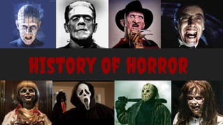 history of horror
 