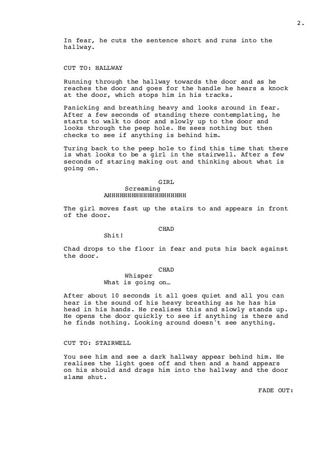 Horror story script 1