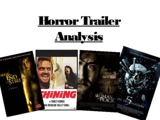 Horror Trailer
  Analysis
 