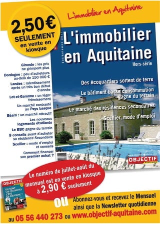"L'immobilier en Aquitaine"