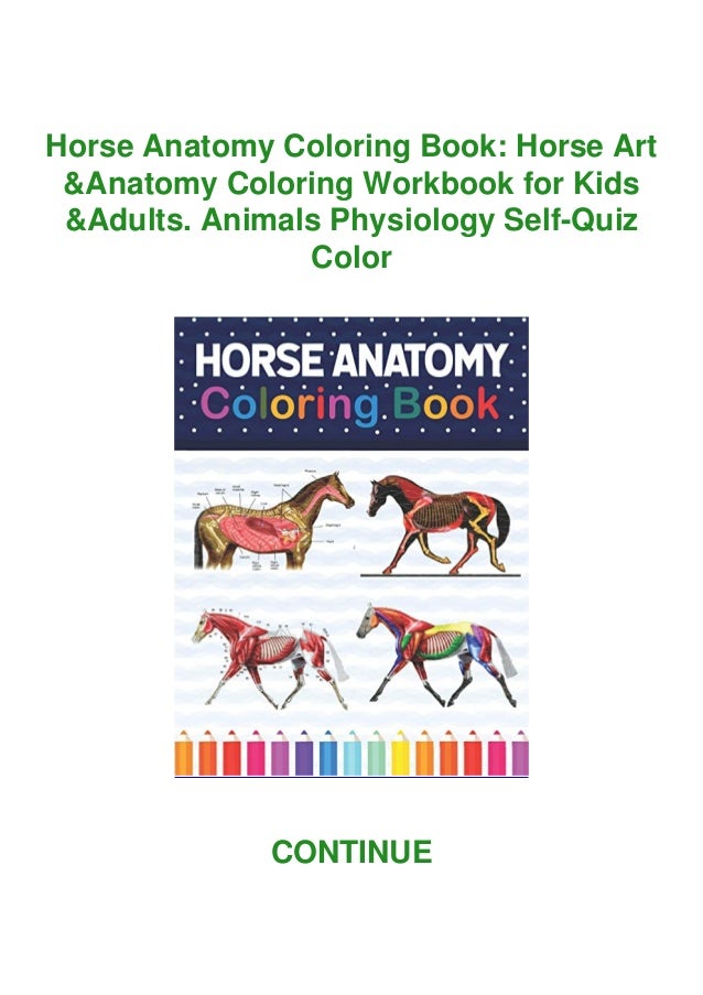 Download Read Pdf Horse Anatomy Coloring Book Horse Art Anatomy Coloring W