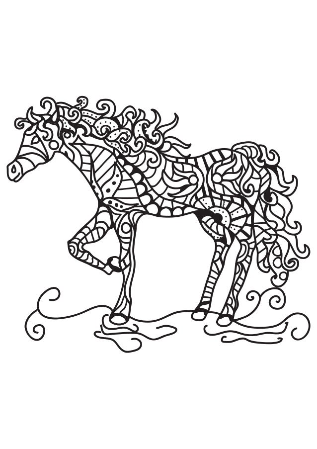 Download Horse Coloring Pages Printable Coloring Book For Adults