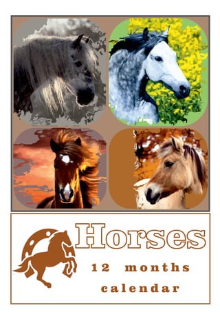 Horses calendar  12+1