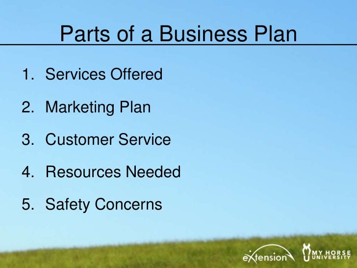 Horse boarding facility business plan