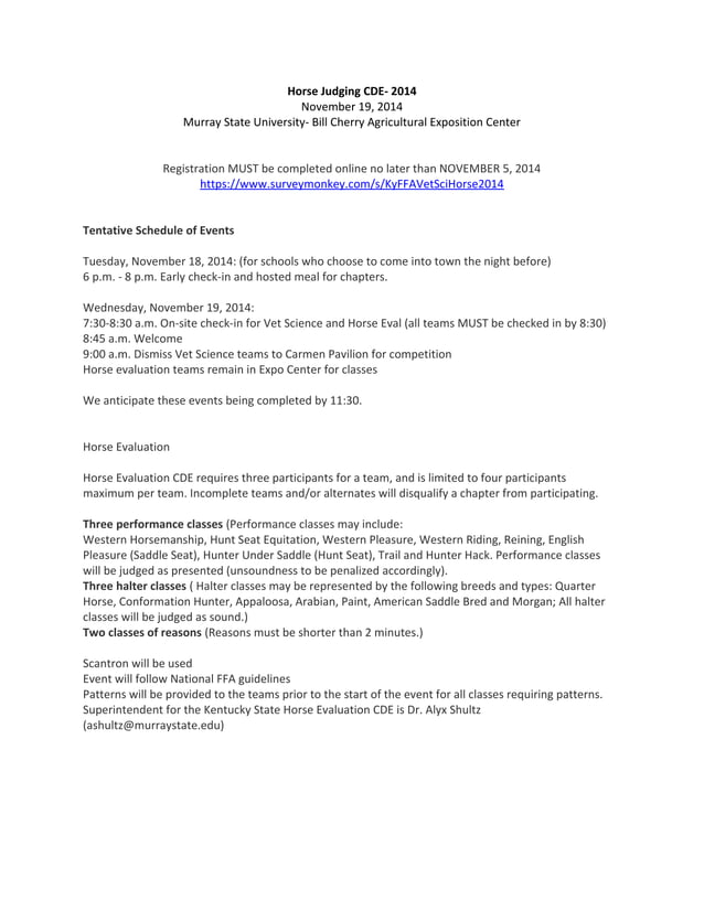 Horse judging cde 14 PDF