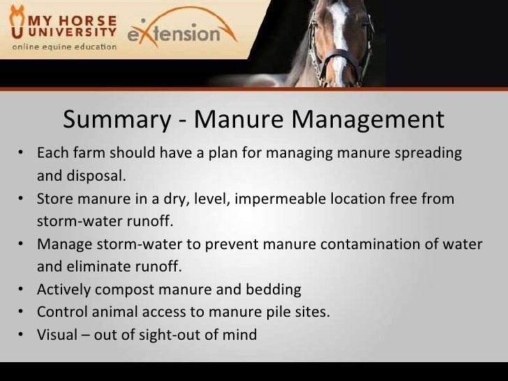 Horse Manure A Renewable Resource (Swinker)