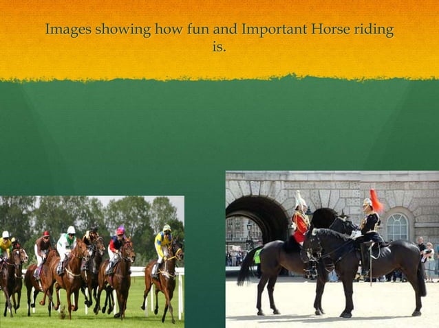 Horse riding presentation | PPTX