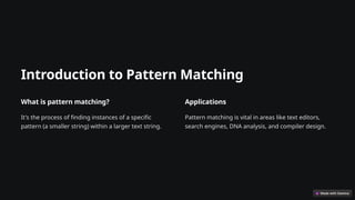 Horspool Pattern matching Algorithm.pptx