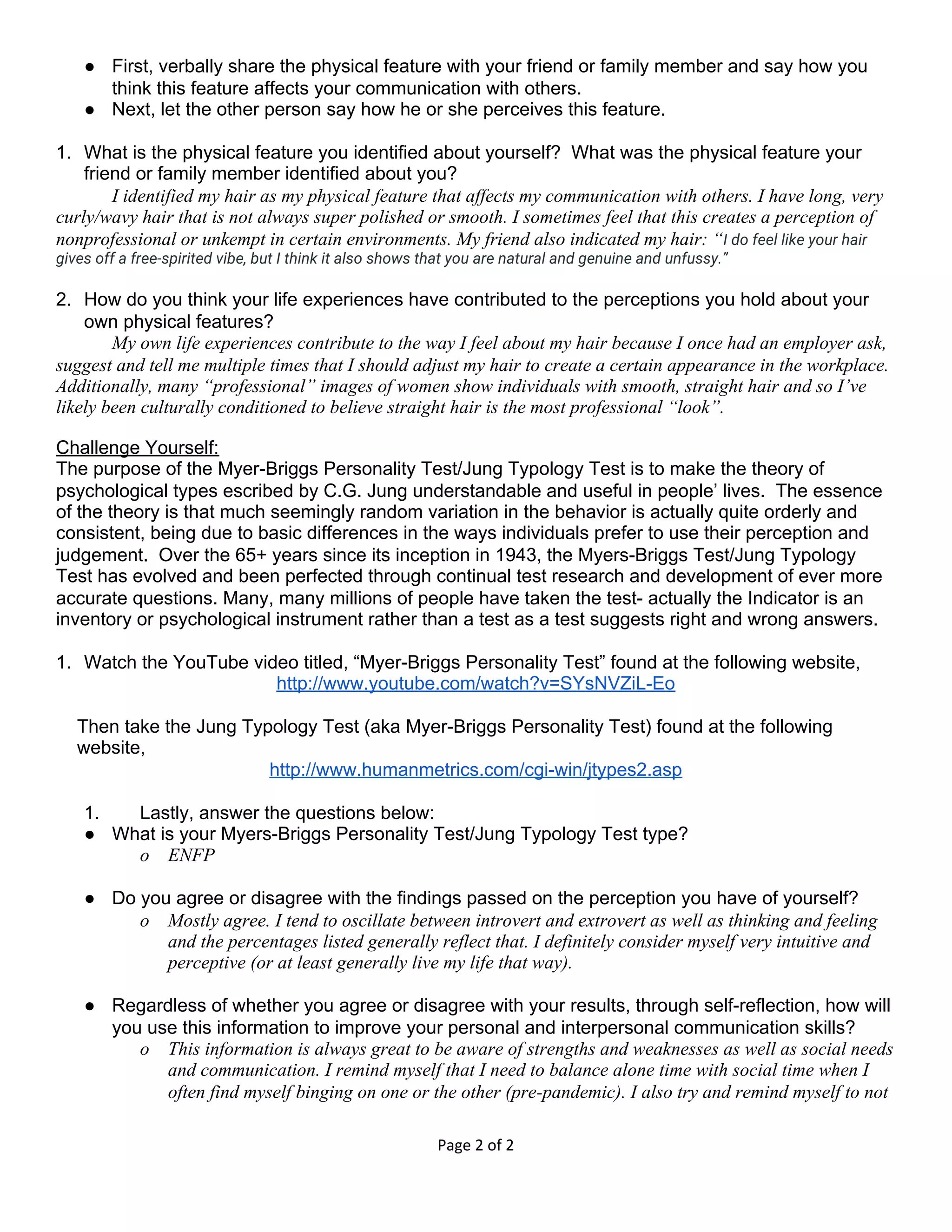 Communication & Perception Assignment | PDF