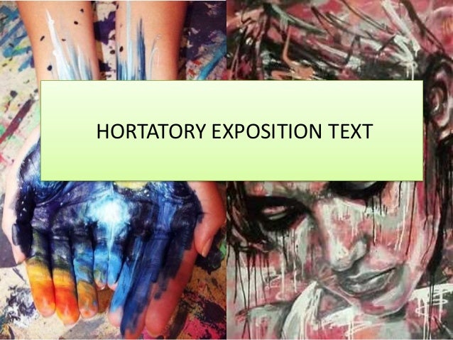 Hortatory exposition text