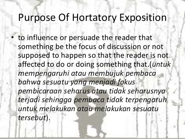 Contoh Teks Hortatory Exposition Tentang